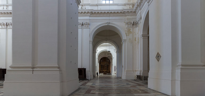 Veduta della navata laterale
