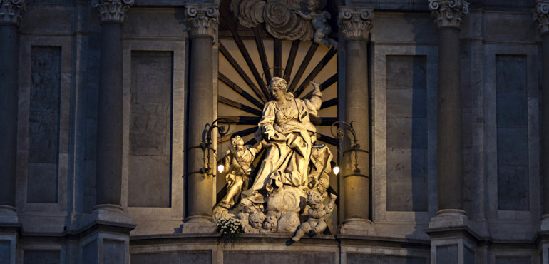 Particolare della facciata della cattedrale