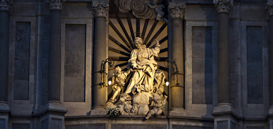 Particolare della facciata della cattedrale