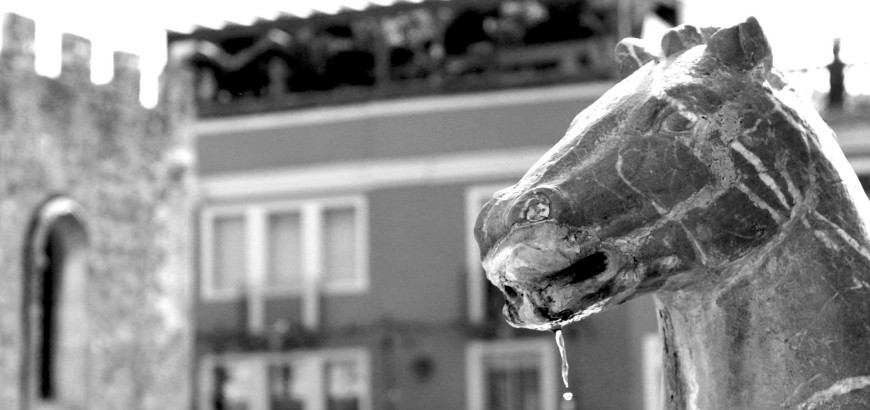 Particolare della fontana "Quattro Fontane"