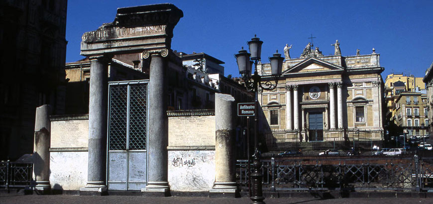 Vista da piazza Stesicoro