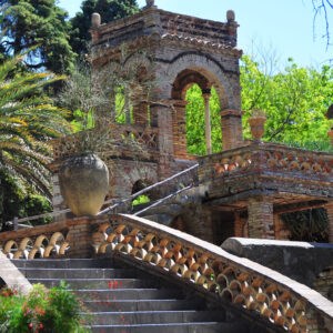 La villa comunale a Taormina