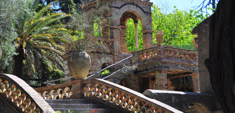 La villa comunale a Taormina
