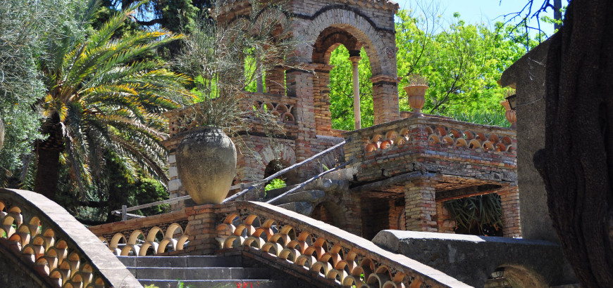 La villa comunale a Taormina