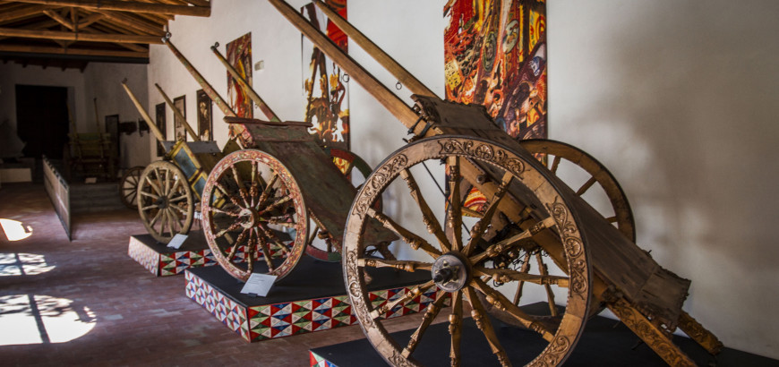 Esposizione del museo del carretto