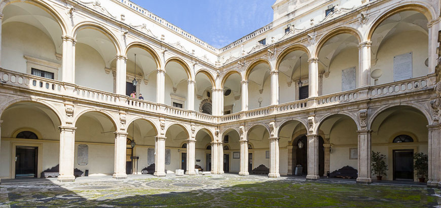 Vista del cortile interno