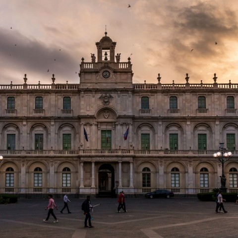 Palazzo dell'Università al tramonto