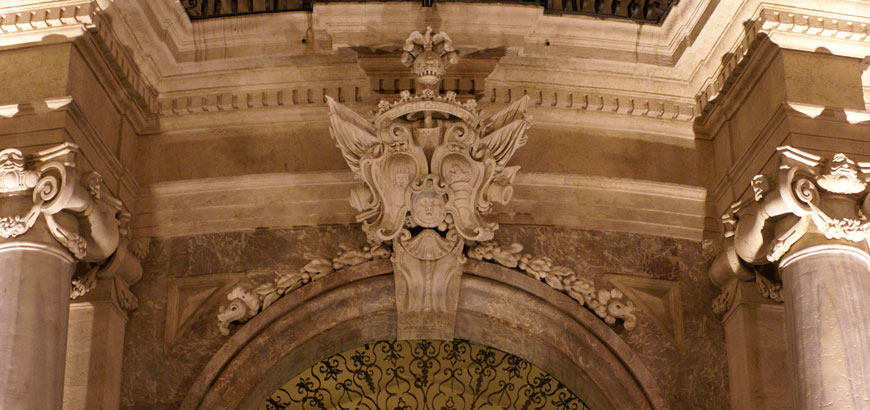 Detail of the main door