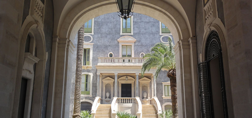 View of the main entrance