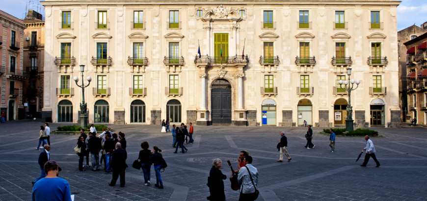 The view of the building