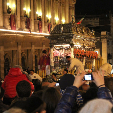 Il fercolo di Sant'Agata in processione