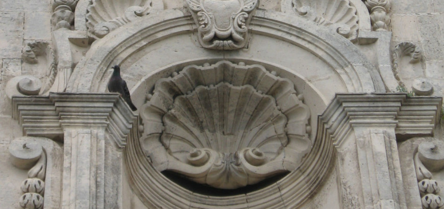 Dettaglio delle decorazioni barocche