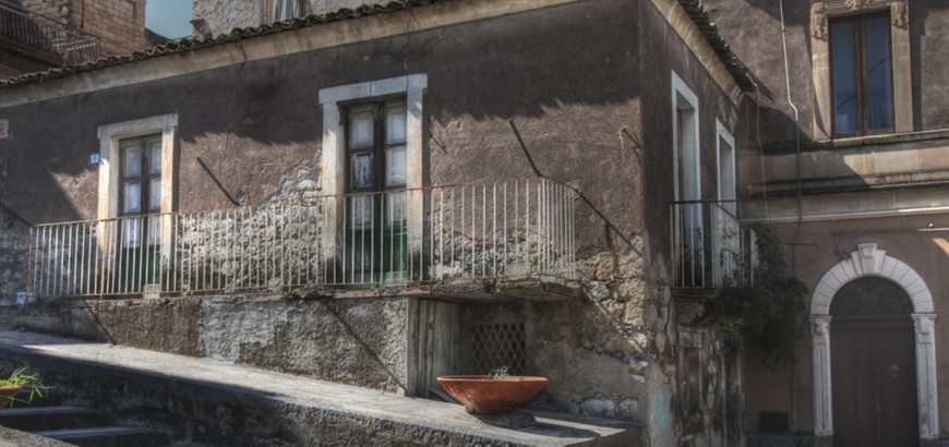 Uno scorcio del paese di Ramacca