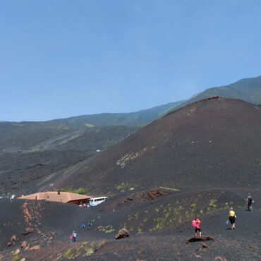 View of the refuge from the craters