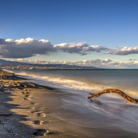 La playa in inverno