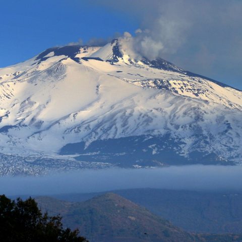 Vista del vulcano Etna