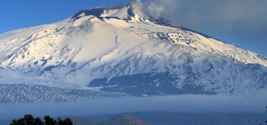 Vista del vulcano Etna