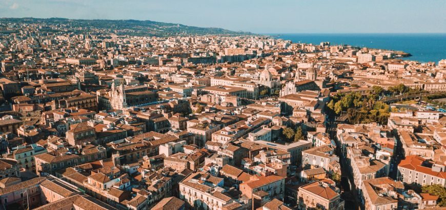 Veduta aerea di Catania
