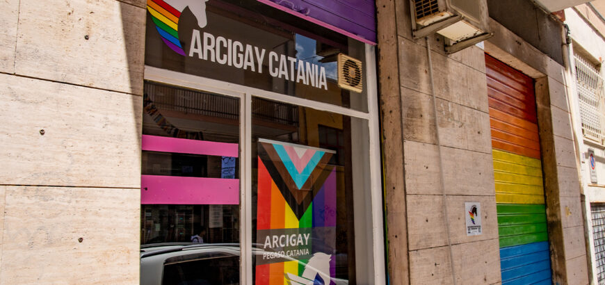 Arcigay Pegaso Catania visione esterno ottava tappa Catania Arcobaleno
