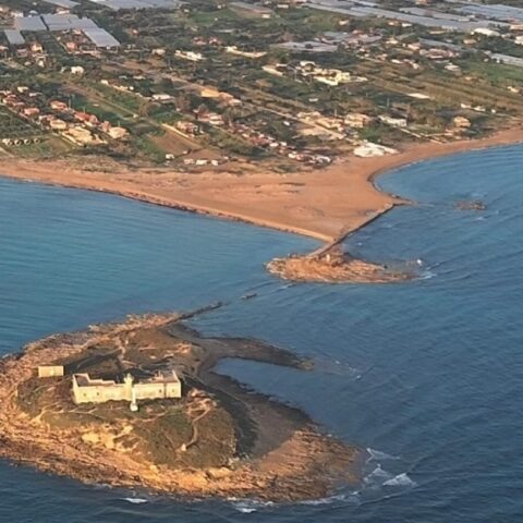 L'Isola delle Correnti visto dall'alto